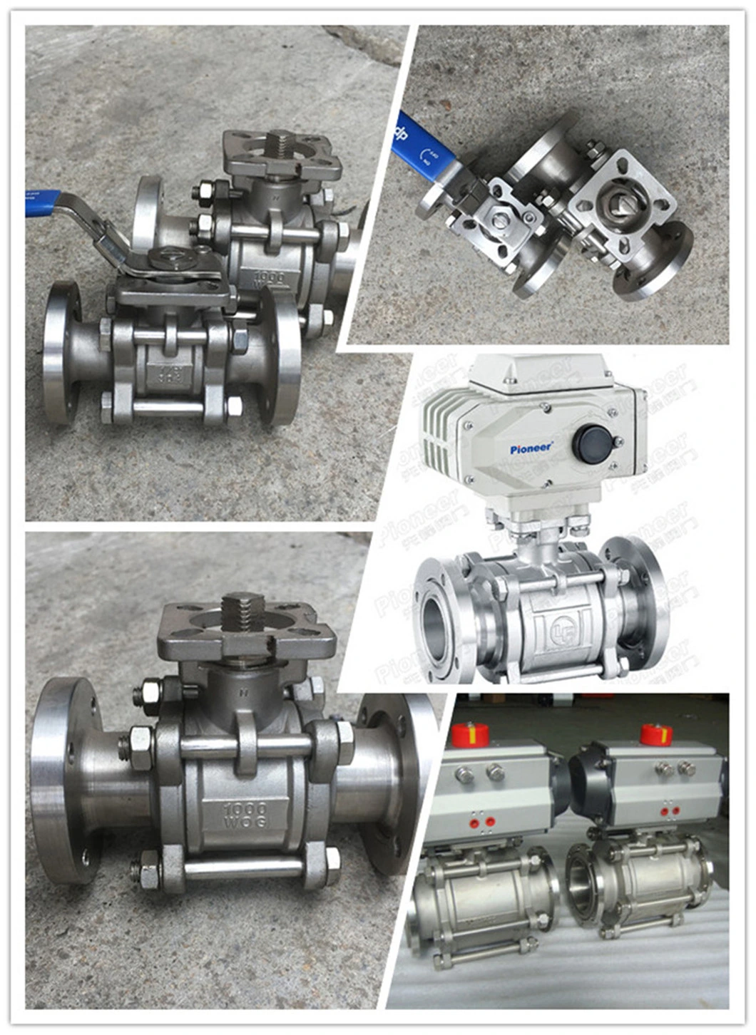 Three Piece Stainless Steel 304/316L Sanitary 3PC Clamp Ball Valve/Check/Diaphragm/Divert Seat/Sampling Valve 1