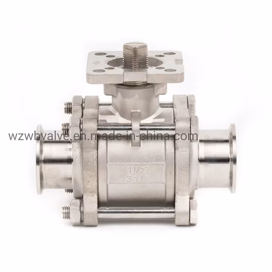 3피스 위생 3피스 클램프 볼 밸브 304/316L 스테인레스 스틸/체크/다이어프램/전환 시트/샘플링 밸브 1